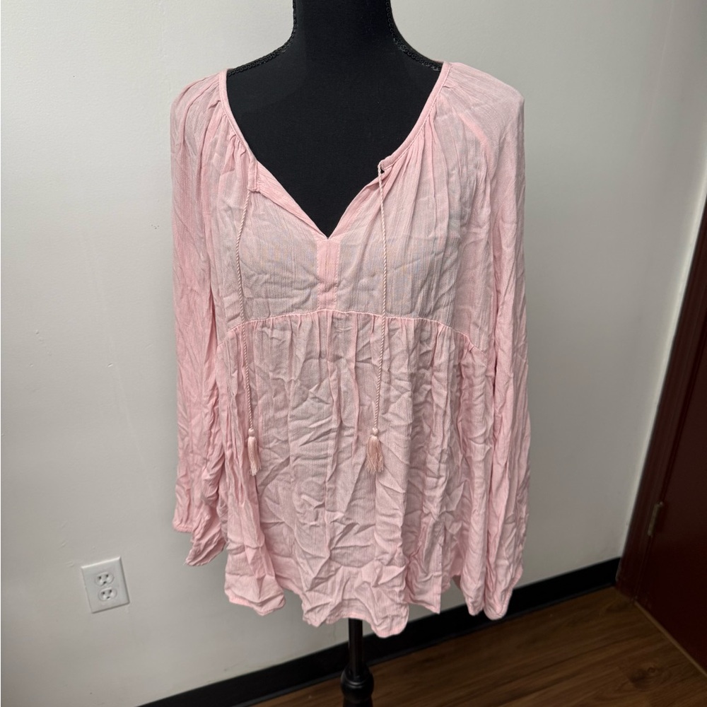 Old Navy Women’s Pink Flowy Blouse Size XXL